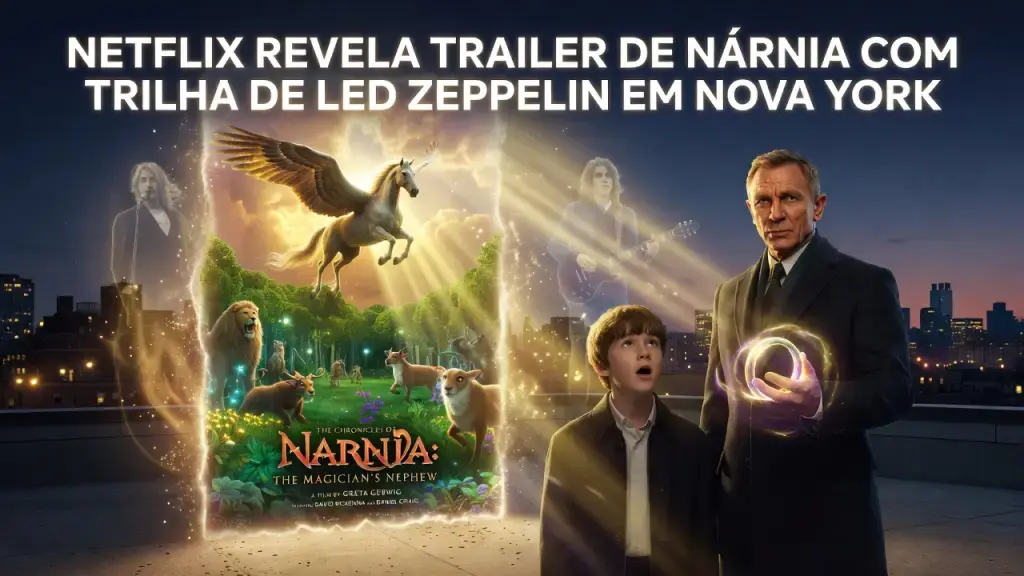 Netflix revela trailer de Nárnia com trilha de Led Zeppelin em Nova York